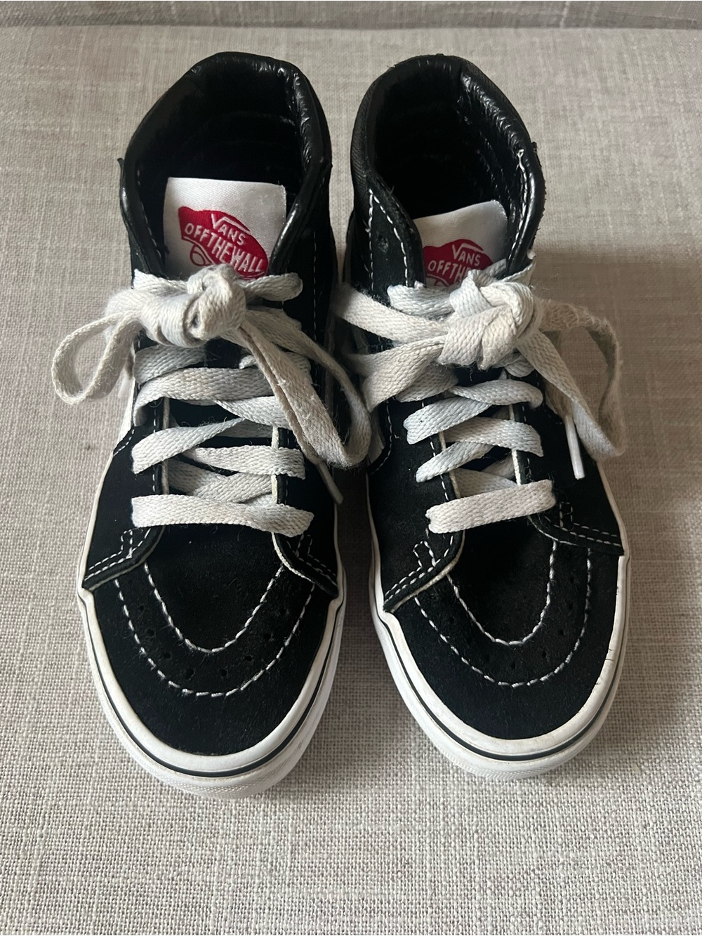 Vans Black High-Top Sneakers, boys/kids 11, lace skater streetwear casual Y2K